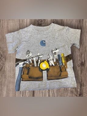 NWT Carhartt Kid's CA8705 Short-Sleeve Tool Belt Tee - Boys 7